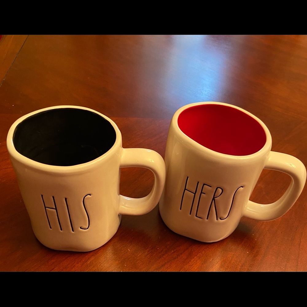 Rae Dunn set of His & Her mugs